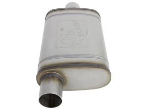 aFe - aFe MACH Force-Xp Muffler 2-1/2 IN ID Offset/Center x 9 IN W x 4 IN H x 14 IN L - Oval Body 49M00029 - Image 2