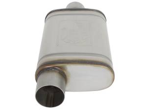 aFe - aFe MACHForce XP SS Muffler 3in Center Inlet / 3in Outlet 9in L x 4in W x 14in Body 49M00031 - Image 3