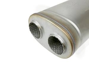 aFe - aFe MACH Force-Xp Muffler 2-1/2 IN Dual Inlet/Dual Outlet 5 IN H x 8 IN W x 18 IN L - Oval Body 49M00052 - Image 2