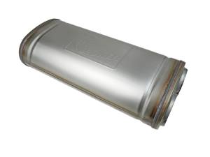 aFe - aFe MACH Force-Xp 409 SS Muffler 3in Dual Inlet/Dual Outlet 5in H x 8in W x 18in L - Oval Body 49M00055 - Image 1