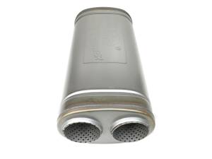 aFe - aFe MACH Force-Xp 409 SS Muffler 3in Dual Inlet/Dual Outlet 5in H x 8in W x 18in L - Oval Body 49M00055 - Image 3