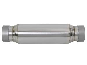 aFe - aFe MACH Force-Xp 409 SS Resonator 3in. Inlet/Outlet / 4in. Diameter / 12in. Body / 16in. Length 49M10001 - Image 2