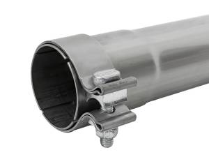 aFe - aFe MACH Force-Xp Resonator Delete Pipe 3 IN Inlet/Outlet x 3 IN Dia. x 19 IN Overall L w/ Clamps 49M10010 - Image 2