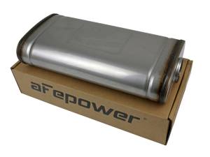 aFe - aFe MACH Force XP 304 Stainless Steel Muffler 2.5in Center/Offset 18in L x 9in W x 4in H 49M30019 - Image 1