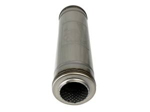 aFe - aFe MACH Force-Xp 409 SS Muffler 3in Center/Center 18in L X 5in Dia - Round Body 49M30050 - Image 3