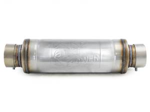 aFe - aFe MACH Force-Xp Muffler 3 IN ID Center/Center x 5 IN Dia. x 19 IN Overall Length - Round Body 49M30059 - Image 4