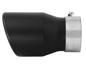 aFe - aFe MACH Force-XP 409 SS Single Wall Universal Clamp On Exhaust Tip - Black 49T25354-B06 - Image 3