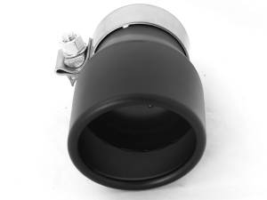 aFe - aFe MACH Force-XP 409 SS Single Wall Universal Clamp On Exhaust Tip - Black 49T25354-B06 - Image 4