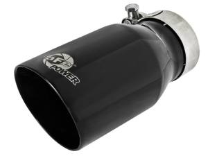 aFe - aFe MACH Force-Xp Universal 409 SS Single-Wall Clamp-On Exhaust Tip - Black 49T25354-B07 - Image 1