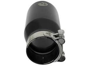 aFe - aFe MACH Force-Xp Universal 409 SS Single-Wall Clamp-On Exhaust Tip - Black 49T25354-B07 - Image 4