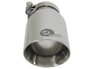 aFe - aFe MACH Force-Xp Universal 304 SS Single-Wall Clamp-On Exhaust Tip - Polished 49T25354-P07 - Image 3