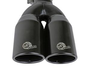 aFe - aFe MACH Force-Xp 409 Stainless Steel Clamp-on Exhaust Tip 2.5in Inlet 3.5in Outlet - Black 49T25374-B12 - Image 3