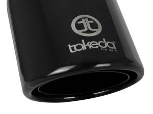aFe - aFe Takeda 304 Stainless Steel Clamp-On Exhaust Tip 2.5in.Inlet / 4in Outlet - Black 49T25404-B08 - Image 5