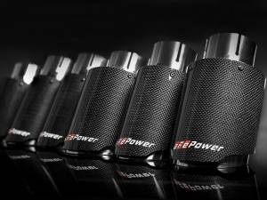 aFe - aFe MACH Force-Xp 409 SS Clamp-On Exhaust Tip 2.5in. Inlet / 4in. Outlet / 7in. L - Carbon 49T25404-C07 - Image 2