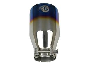 aFe - aFe Mach Force XP 304 Stainless Steel Clamp-On Exhaust Tip 2.5in Inlet / 4in Outlet - Blue Flame 49T25404-L071 - Image 4