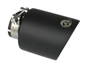 aFe Takeda 304 SS Clamp-On Exhaust Tip 2.5in. Inlet / 4.5in. Outlet / 7in. L - Black 49T25454-B072