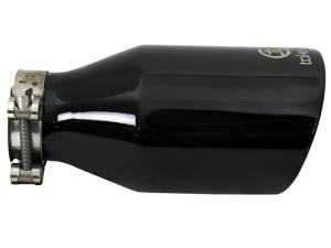aFe - aFe Takeda 409 SS Clamp-On Exhaust Tip 2.5in. Inlet / 4.5in. Outlet / 9in. L - Black 49T25454-B09 - Image 2