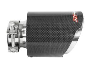 aFe - aFe MACH Force-Xp 304 SS Clamp-On Exhaust Tip 2.5in. Inlet / 4.5in. Outlet / 7in. L - Carbon Fiber 49T25454-C07 - Image 2