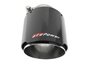 aFe - aFe MACH Force-Xp 304 SS Clamp-On Exhaust Tip 2.5in. Inlet / 4.5in. Outlet / 7in. L - Carbon Fiber 49T25454-C07 - Image 3