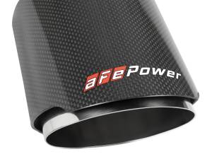 aFe - aFe MACH Force-Xp 304 SS Clamp-On Exhaust Tip 2.5in. Inlet / 4.5in. Outlet / 7in. L - Carbon Fiber 49T25454-C07 - Image 5