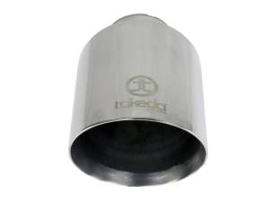 aFe - aFe Takeda Universal Exhaust Tip 2-1/2 IN Inlet x 4-1/2 IN Outlet x 7 IN L- Polished 49T25454-P07 - Image 4