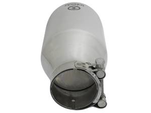 aFe - aFe Takeda 304 Stainless Steel Clamp-On Exhaust Tip 2.5in. Inlet / 4.5in. Outlet / 9in. L - Polished 49T25454-P09 - Image 4