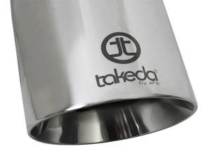aFe - aFe Takeda 304 Stainless Steel Clamp-On Exhaust Tip 2.5in. Inlet / 4.5in. Outlet / 9in. L - Polished 49T25454-P09 - Image 5