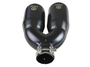 aFe - aFe Takeda 2.5in 304 Stainless Steel Clamp-on Exhaust Tip Passenger Side 2.5in Inlet 4inDual - Black 49T25484-B121 - Image 4