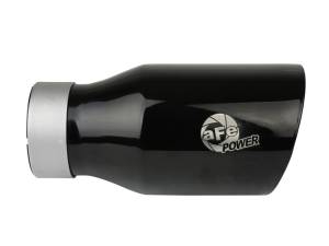 aFe - aFe MACH Force-Xp Universal Exhaust Tip 3 IN Inlet x 4-1/2 IN Outlet x 9 IN L- Black Tip 49T30454-B093 - Image 2