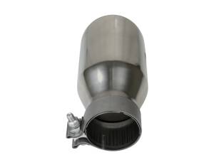 aFe - aFe MACH Force-Xp Univ 304 SS Double-Wall Clamp-On Exhaust Tip - Polished - 3in Inlet - 4.5in Outlet 49T30454-P093 - Image 4