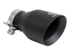 aFe Takeda Universal Exhaust Tip 3 IN Inlet x 5 IN Outlet x 9 IN L- Black 49T30504-B09