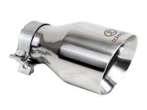 aFe Takeda Universal Exhaust Tip 3 IN Inlet x 5 IN Outlet x 9 IN L- Polished 49T30504-P09