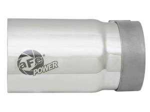aFe - aFe MACH Force-Xp Universal Exhaust Tip 3-1/2 IN Inlet x 4 IN Outlet x 7 IN Polished Right Side Exit 49T35404-P07 - Image 2