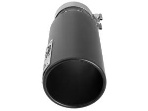 aFe - aFe SATURN 4S 4in SS Intercooled Exhaust Tip - Black 4in In x 5in Out x 12in L Bolt-On 49T40501-B122 - Image 3