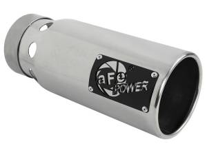 aFe - aFe SATURN 4S 4in SS Intercooled Exhaust Tip - Polished 4in In x 5in Out x 12in L Bolt-On 49T40501-P122 - Image 1