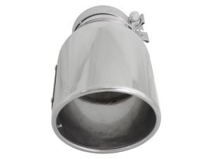 aFe - aFe MACH Force-XP 304 SS Right Side Single Wall Polished Exhaust Tip 4in Inlet x 6in Outlet x 12in L 49T40601-P12 - Image 4