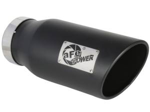 aFe - aFe MACH Force-XP 409 SS Right Side Single Wall Exhaust Tip 5in Inlet x 7in Outlet x 15in L 49T50701-B15 - Image 1