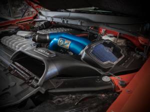 aFe - aFe 21-22 Ford F-150 Raptor V6-3.5L(tt) Momentum XP Cold Air Intake System - Blue w/ Pro 5R Filter 50-30072RL - Image 3