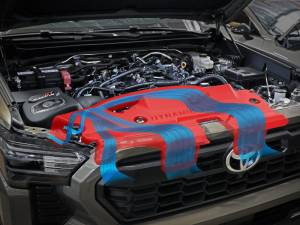 aFe - aFe POWER Red Edition Dynamic Air Scoop XL for Intake Kits 50-70119D and 50-70119R 50-70119AR - Image 4