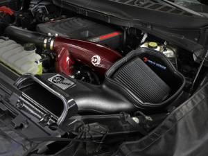 aFe - aFe 17-24 Ford F-150 Track Series Red Kevlar Carbon Fiber C/A Intake System w/Black Pro 5R Filter 57-10031KR - Image 2