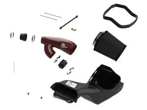 aFe - aFe 17-24 Ford F-150 Track Series Red Kevlar Carbon Fiber C/A Intake System w/Black Pro 5R Filter 57-10031KR - Image 3