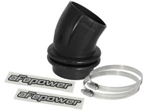 aFe Magnum FORCE Silicone Coupling Kit 3-1/2in ID x 30 Deg. Bellows Elbow - Black 59-00050