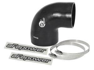 aFe Magnum FORCE Intake Coupling Kit (4 IN ID to 3-3/8 IN ID x 90 Deg.) Elbow Coupler - Black 59-00073