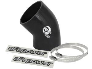 aFe Magnum FORCE Intake Coupling Kit (3 IN ID to 3-1/4 IN ID x 45 Deg.) Elbow Coupler - Black 59-00075