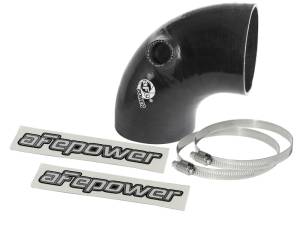 aFe Magnum FORCE Intake Coupling Kit (3-3/4 IN ID x 90 Deg.) Elbow Coupler - Black 59-00111
