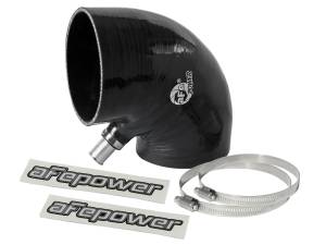 aFe Magnum FORCE Intake Coupling Kit (4 IN ID to 4-1/4 IN ID x 90 Deg.) Elbow Coupler - Black 59-00113