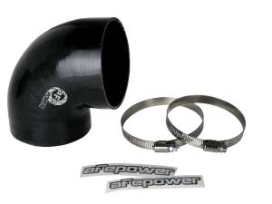 aFe Magnum FORCE Intake Coupling Kit (3-3/4 IN ID to 3-1/2 IN ID x 90 Deg.) Elbow Coupler - Black 59-00121