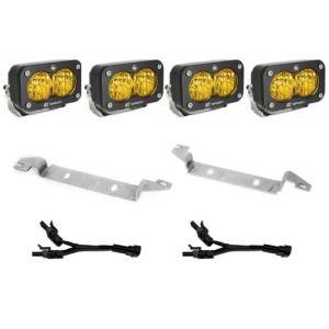 Baja Designs 2024+ Toyota Tacoma S2 Sport Dual Fog Pocket Light Kit - Baja Amber 448259
