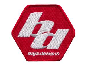 Baja Designs Patch 3x3 Inch Red/White 980031