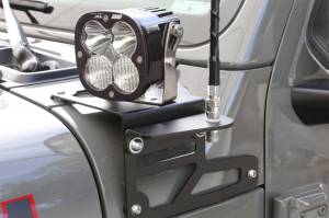 Fabtech - Fabtech 18-21 Jeep JL/JT Antenna Light Bracket Kit (Non-Adjustable) FTS24298 - Image 4